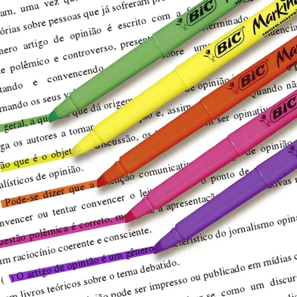 Caneta Marca Texto Marking Rosa Bic (Bl.c/01) - imagem 6