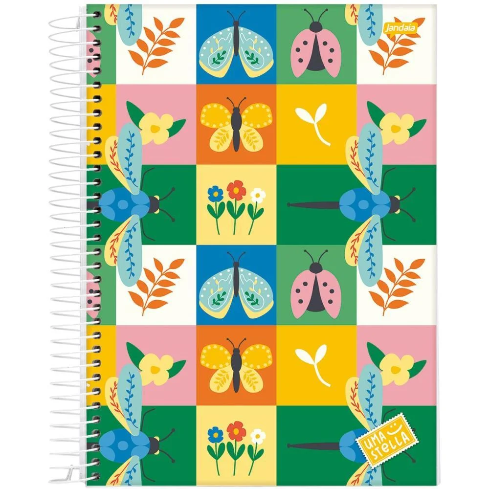 Caderno Espiral 1/4 Capa Dura Stella 80Fls. Jandaia (Pct.c/05) - imagem 6