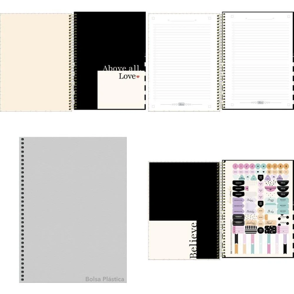 Caderno 10X1 Capa Dura West Village 160Fls. Tilibra (Pct.c/04) - imagem 3