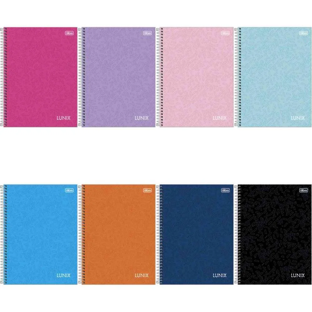 Caderno 01X1 Capa Dura Lunix 80Fls. Tilibra (Pct.c/04) - imagem 3