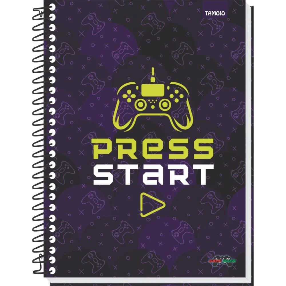 Caderno 15X1 Capa Dura Game Over 240 Folhas Tamoio (Pct.c/04) - imagem 5