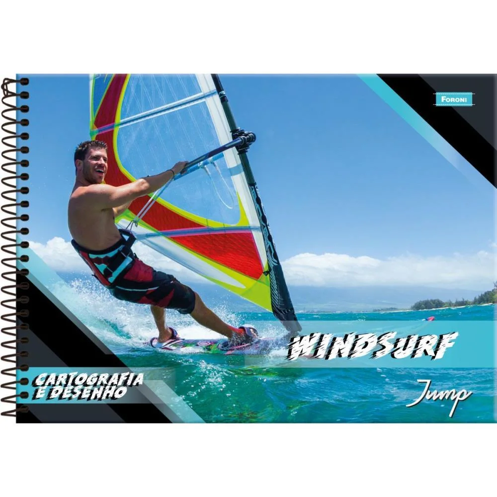 Caderno Desenho Univ Capa Dura Jump 96Fls. Foroni (Pct.c/05) - imagem 2