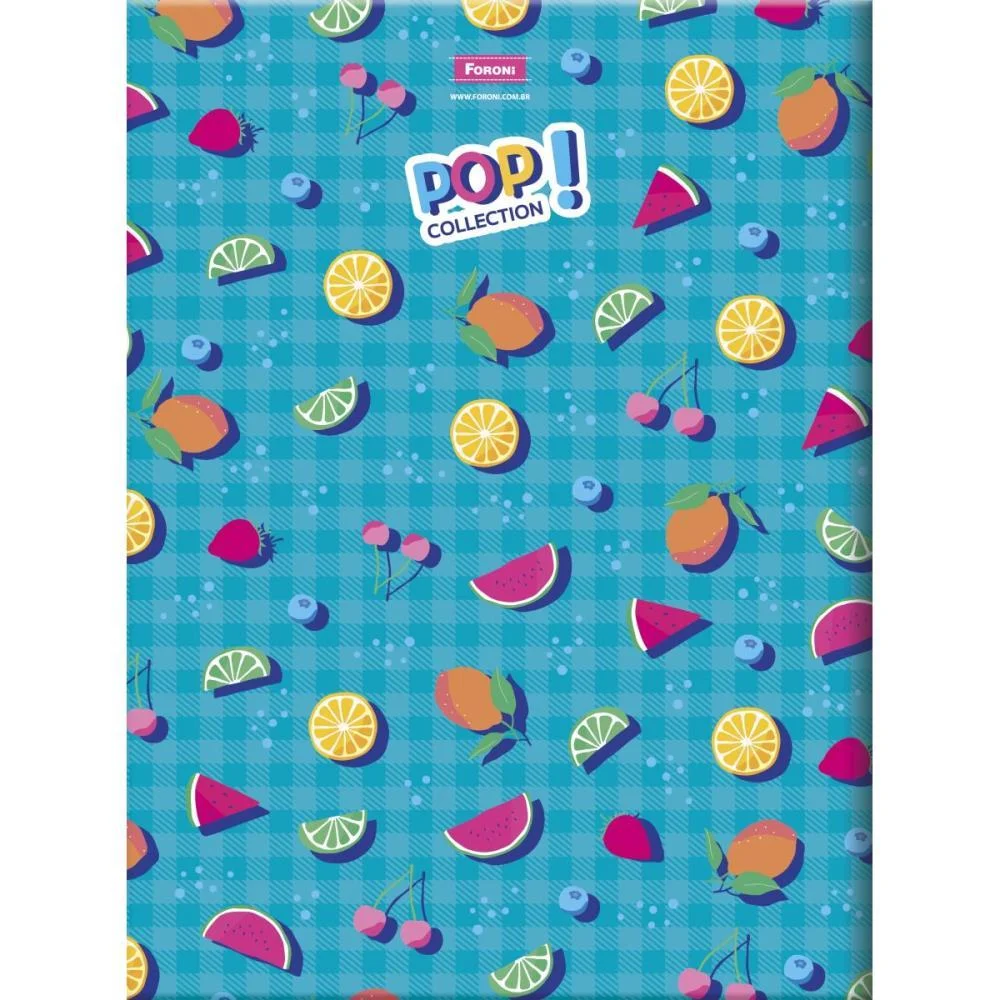Caderno Brochurao Capa Dura Pop Collection 96Fls. Foroni (Pct.c/05) - imagem 6