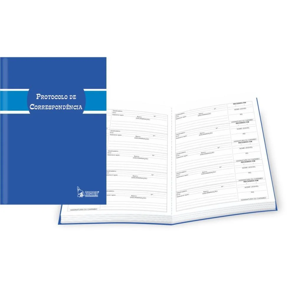 LIVRO PROTOCOLO CORRESPOND. 1/4 100 FOLHAS TAMOIO (UNIDADE) - imagem 2