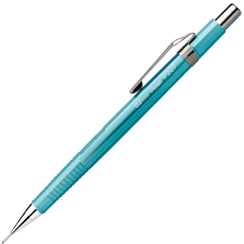 LAPISEIRA 0.7MM METALIZADA AZUL PENTEL (CX.C/06) - imagem 2