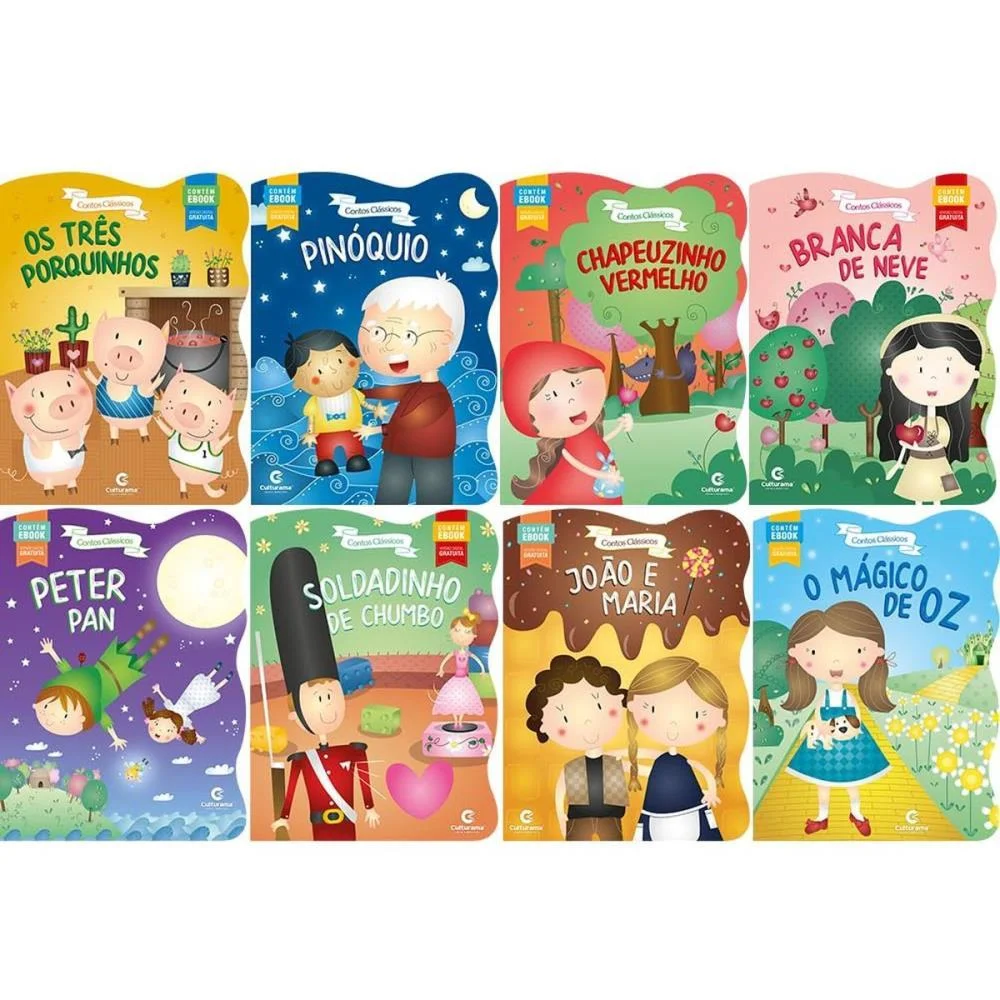 LIVRO DE LEITURA CLASSICOS RECORTADOS 16PGS (S) CULTURAMA (PCT.C/08) - imagem 3