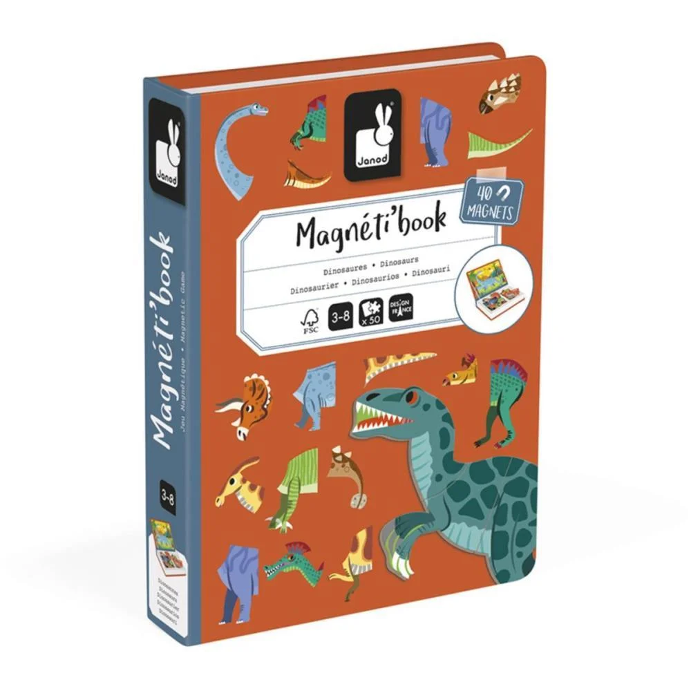 LIVRO MAGNETICO INFANTIL MISTURE E COMBINE DINOSSAUROS MAPED (UNIDADE) - imagem 5