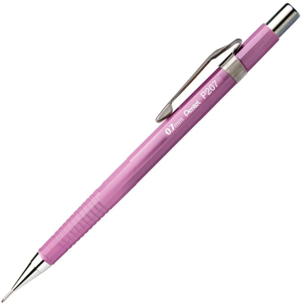 LAPISEIRA 0.7MM METALIZADA ROSA PENTEL (CX.C/06) - imagem 3