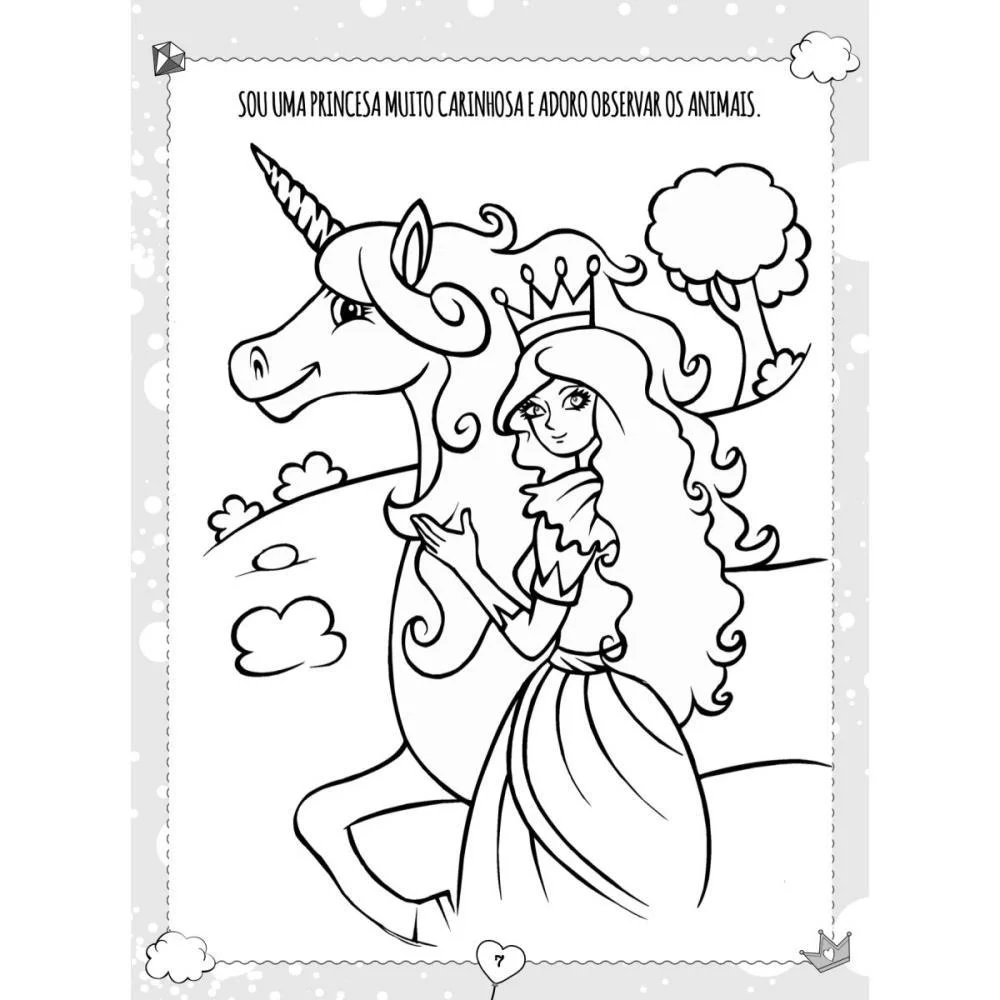 LIVRO INFANTIL COLORIR UNICORNIOS E AMIGOS 100PG. BICHO ESPERTO (UNIDADE) - imagem 5