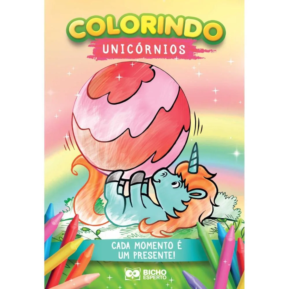 LIVRO INFANTIL COLORIR UNICORNIOS P/COLORIR 10PGS BICHO ESPERTO (PCT.C/10) - imagem 5