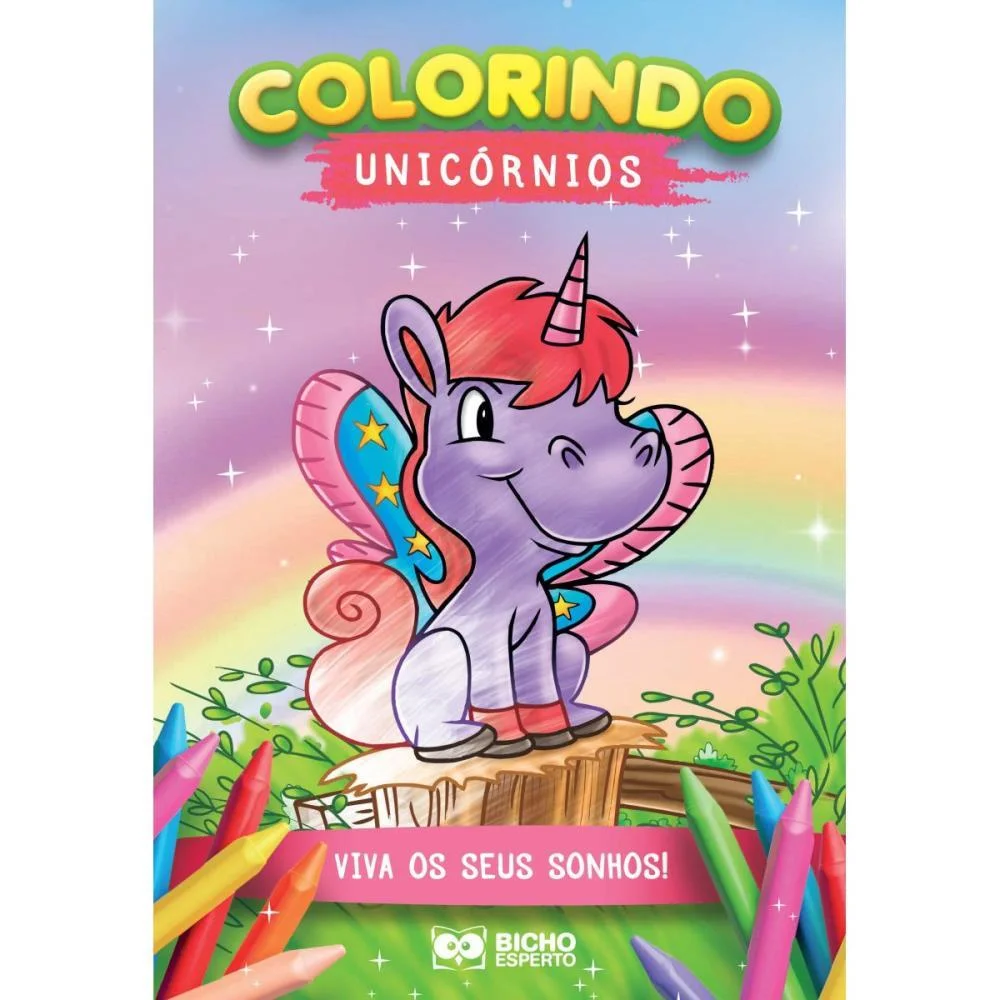 LIVRO INFANTIL COLORIR UNICORNIOS P/COLORIR 10PGS BICHO ESPERTO (PCT.C/10) - imagem 6
