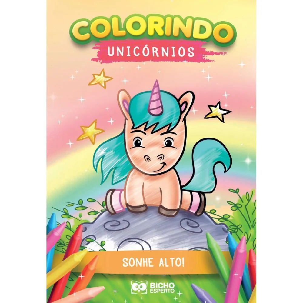 LIVRO INFANTIL COLORIR UNICORNIOS P/COLORIR 10PGS BICHO ESPERTO (PCT.C/10) - imagem 7