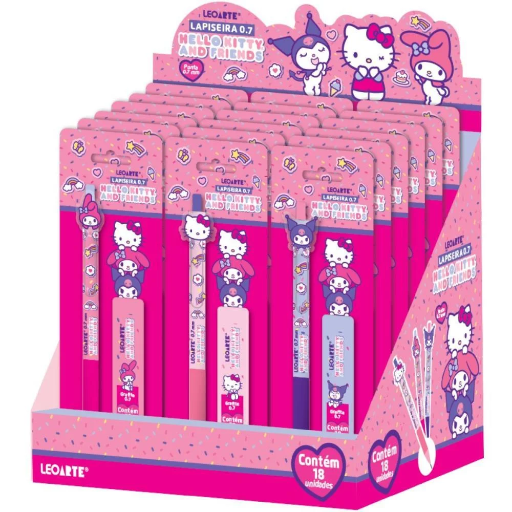 LAPISEIRA 0.7MM HELLO KITTY + 20UN.GRAFITE (S) LEONORA (DP.C/18) - imagem 2