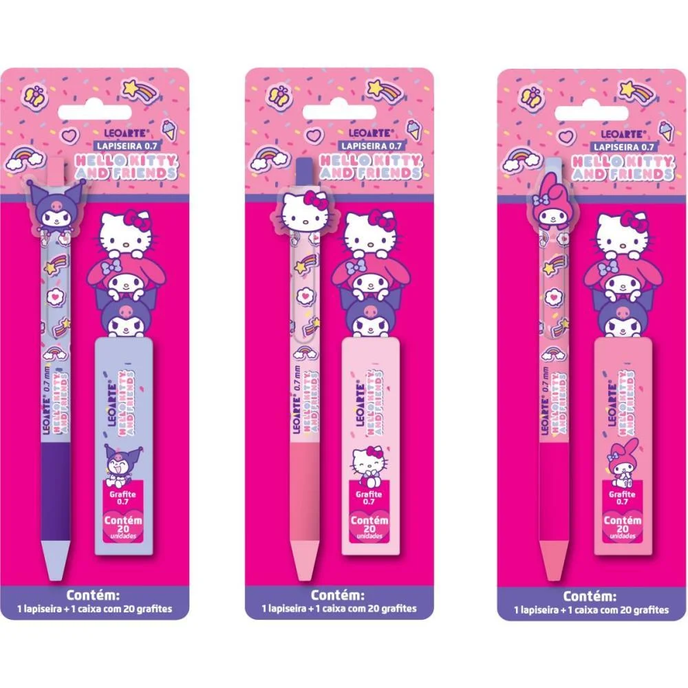 LAPISEIRA 0.7MM HELLO KITTY + 20UN.GRAFITE (S) LEONORA (DP.C/18) - imagem 4