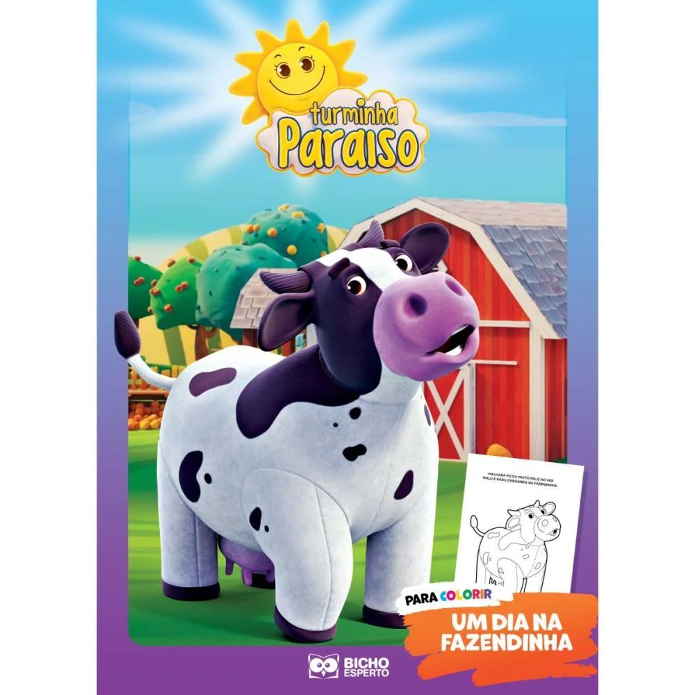 LIVRO INFANTIL COLORIR TURMINHA PARAISO P/COLORIR 10P BICHO ESPERTO (PCT.C/08) - imagem 5