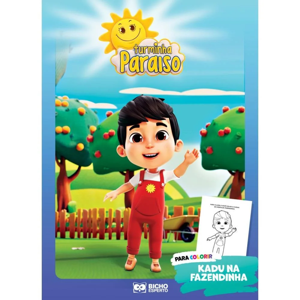 LIVRO INFANTIL COLORIR TURMINHA PARAISO P/COLORIR 10P BICHO ESPERTO (PCT.C/08) - imagem 9