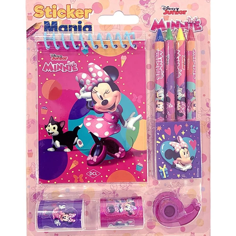 LIVRO INFANTIL COLORIR STICKER MANIA MINNIE 9PCS DCL (UNIDADE) - imagem 3