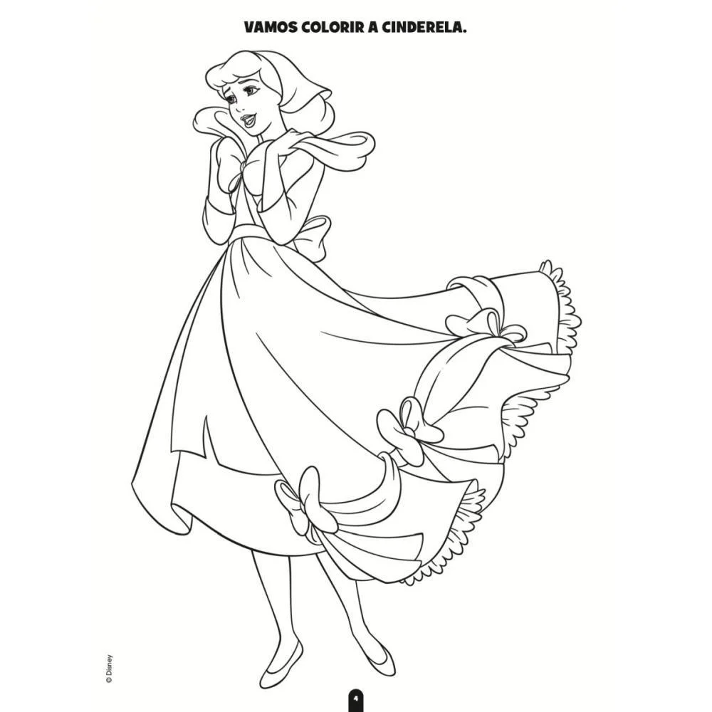 LIVRO INFANTIL COLORIR PRINCESAS 100PGS 27X20CM BICHO ESPERTO (UNIDADE) - imagem 3