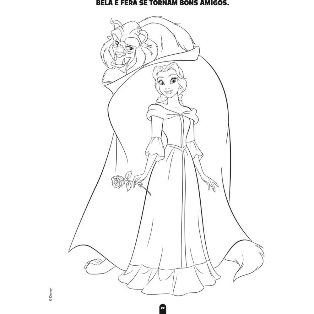 LIVRO INFANTIL COLORIR PRINCESAS 100PGS 27X20CM BICHO ESPERTO (UNIDADE) - imagem 5