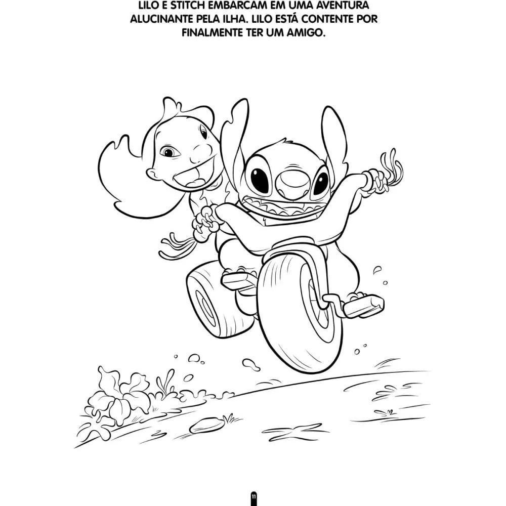 LIVRO INFANTIL COLORIR STITCH COLORIR E APRENDER 16PG BICHO ESPERTO (PCT.C/03) - imagem 5