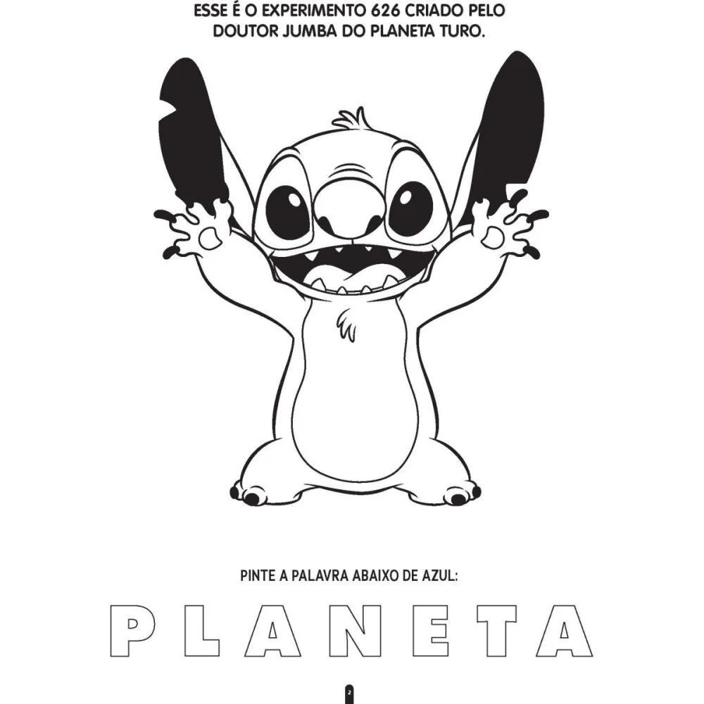 LIVRO INFANTIL COLORIR STITCH ANGEL COLORIR E APRENDE BICHO ESPERTO (PCT.C/03) - imagem 3
