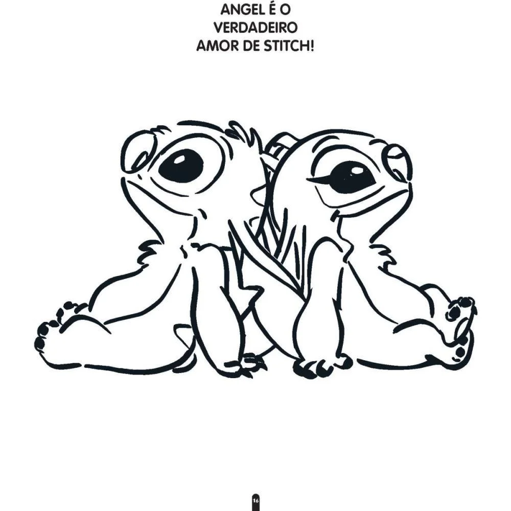 LIVRO INFANTIL COLORIR STITCH ANGEL COLORIR E APRENDE BICHO ESPERTO (PCT.C/03) - imagem 5