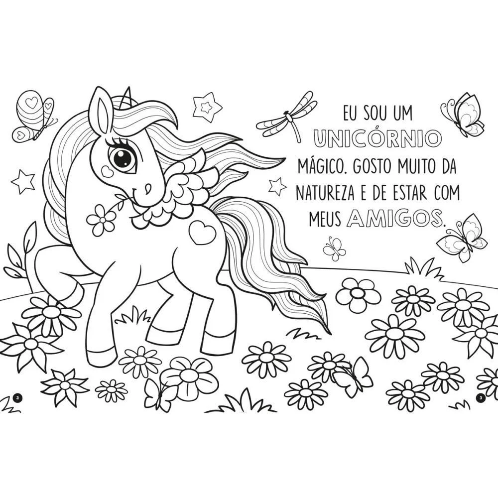 LIVRO INFANTIL COLORIR MEGA KIT UNICORNIOS LER E COLO MAGIC KIDS (UNIDADE) - imagem 5