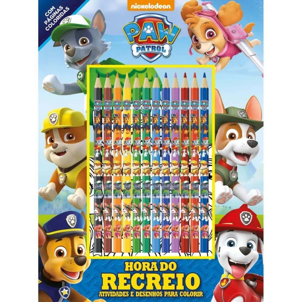 LIVRO INFANTIL COLORIR PATRULHA CANINA C/LAPIS ONLINE EDITORA (UNIDADE) - imagem 3
