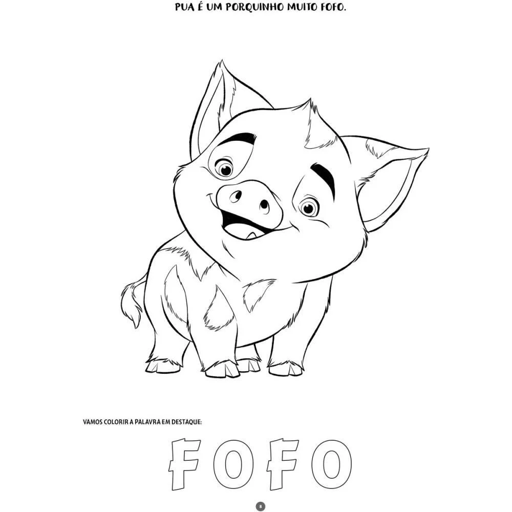 LIVRO INFANTIL COLORIR MOANA 2 100PGS 27X20CM BICHO ESPERTO (UNIDADE) - imagem 6