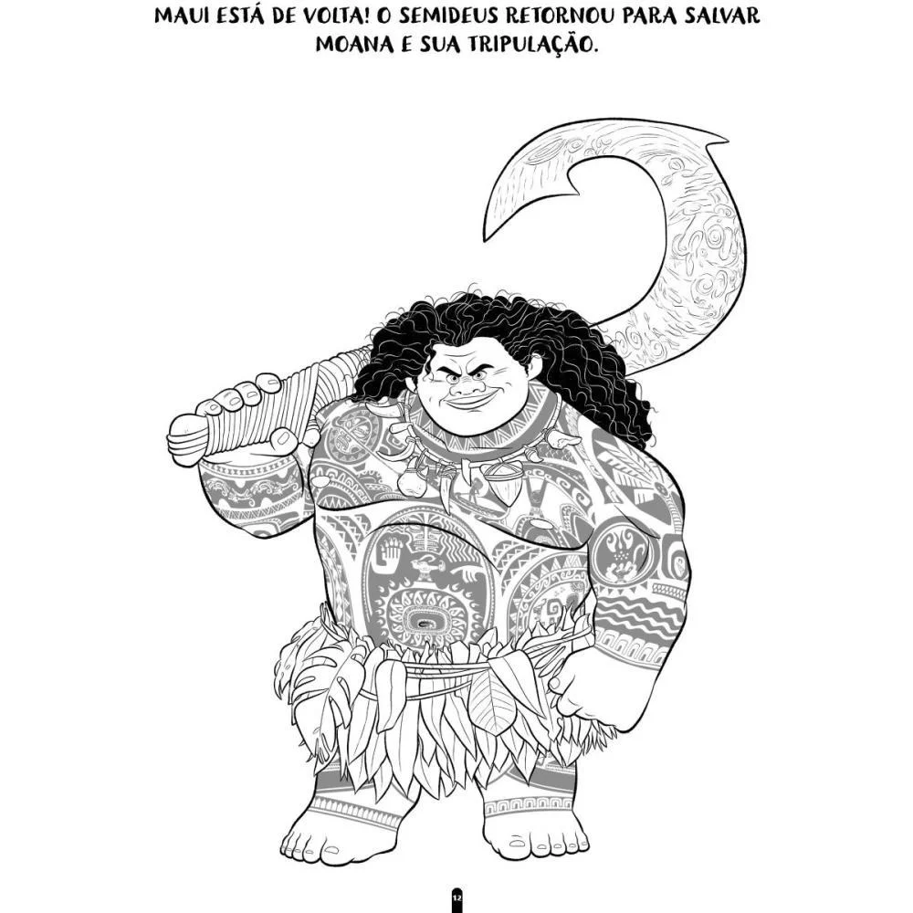 LIVRO INFANTIL COLORIR MOANA 2 COLORIR E APRENDER BICHO ESPERTO (PCT.C/03) - imagem 4