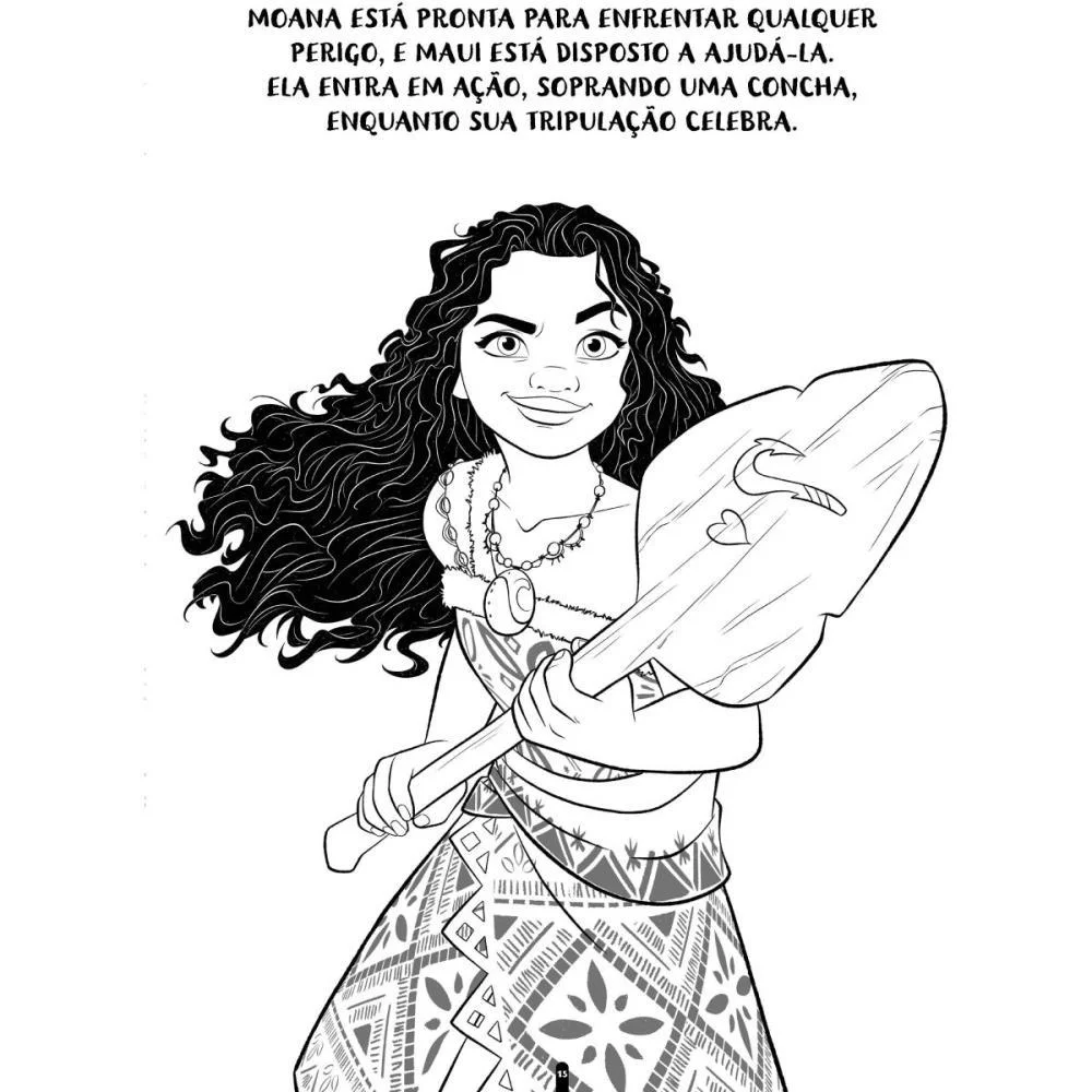LIVRO INFANTIL COLORIR MOANA 2 COLORIR E APRENDER BICHO ESPERTO (PCT.C/03) - imagem 5