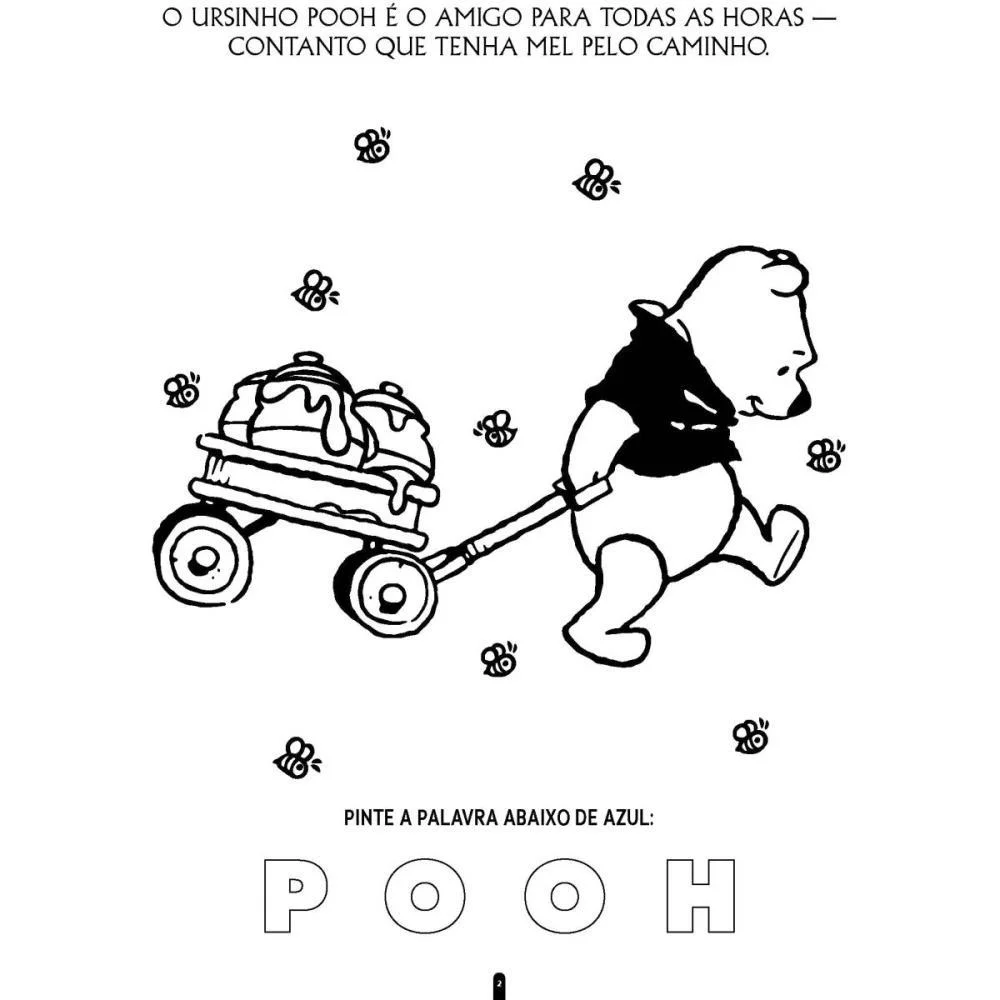 LIVRO INFANTIL COLORIR POOH COLORIR E APRENDER BICHO ESPERTO (PCT.C/03) - imagem 3