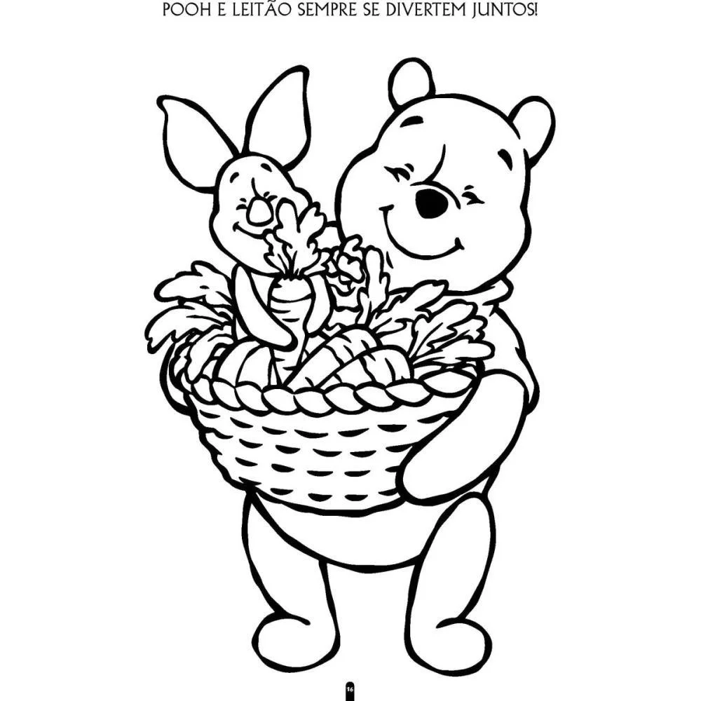 LIVRO INFANTIL COLORIR POOH COLORIR E APRENDER BICHO ESPERTO (PCT.C/03) - imagem 5