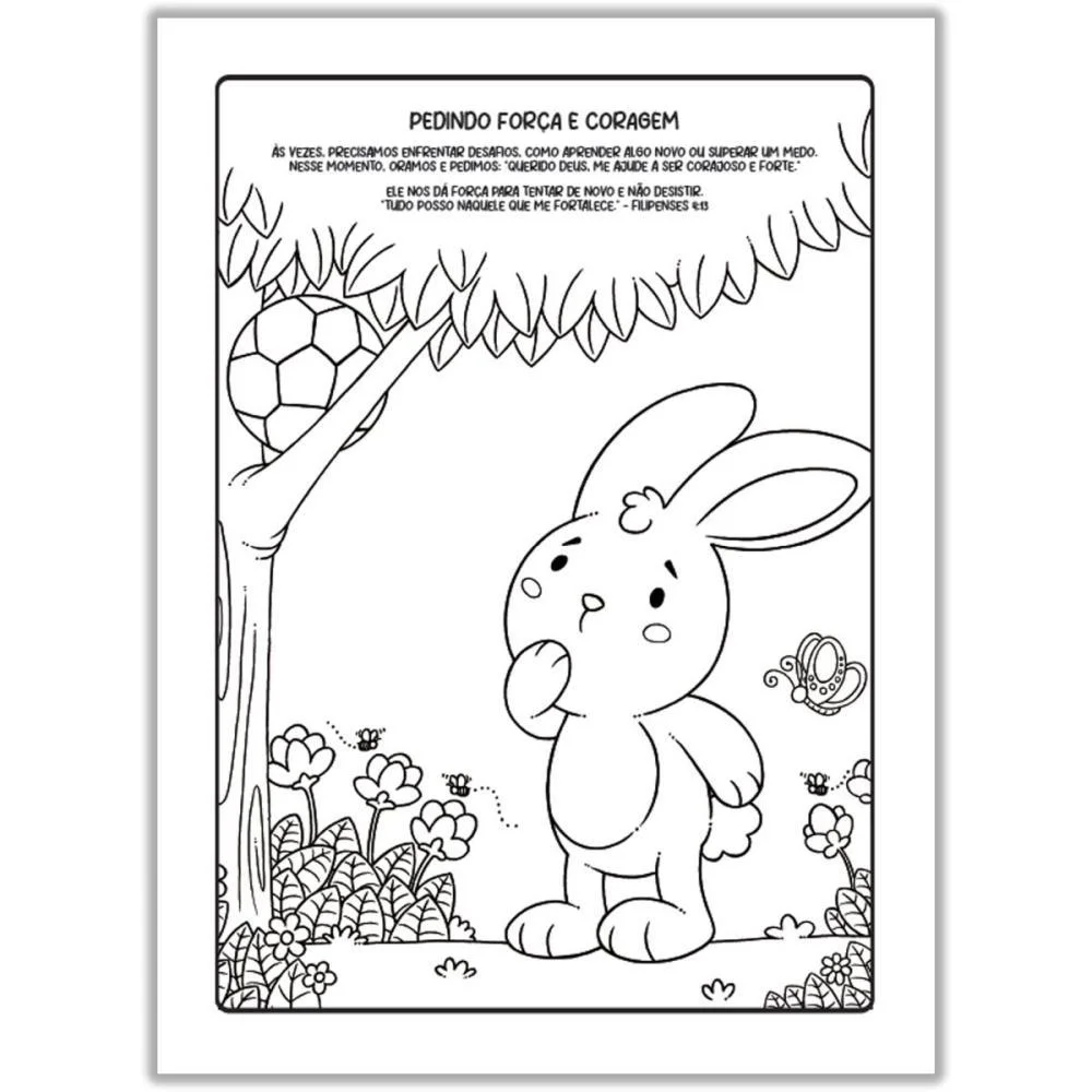 LIVRO INFANTIL COLORIR GIGANTE ORANDO C/DEUS PAI 10PG VALE DAS LETRAS (UNIDADE) - imagem 4