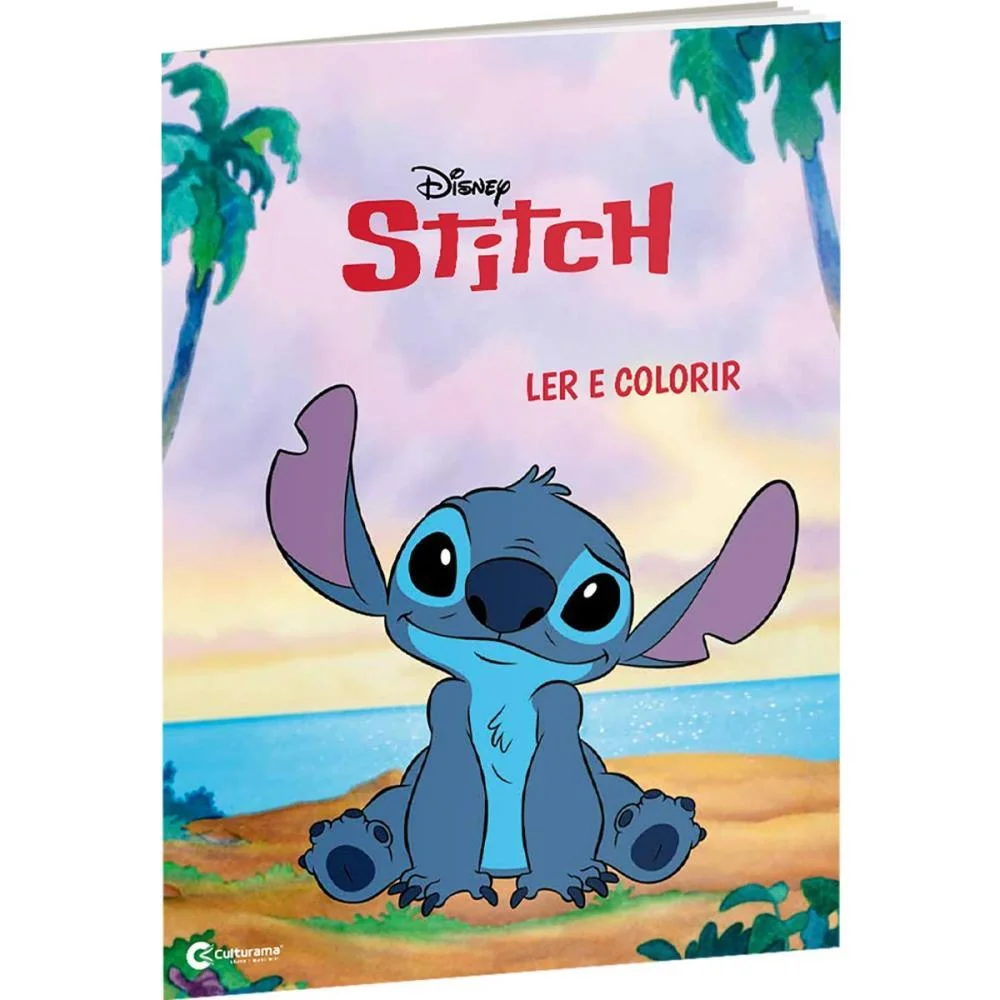 LIVRO INFANTIL COLORIR LER E COL.STITCH/DIVERTIDAMENT CULTURAMA (PCT.C/08) - imagem 3