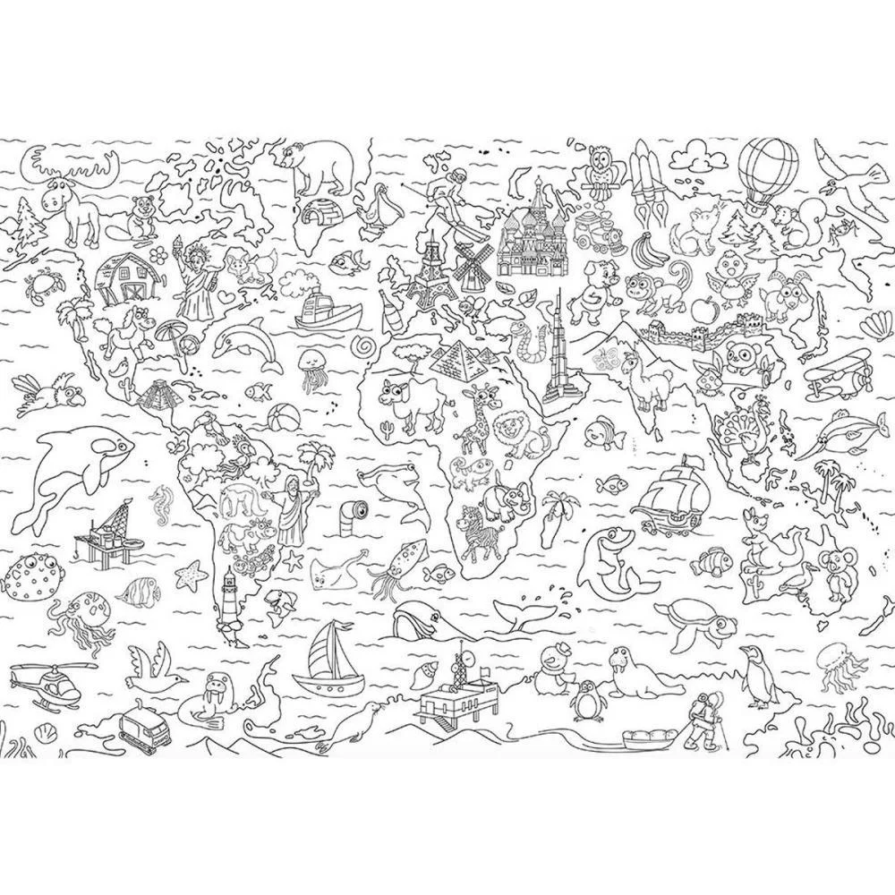 LIVRO INFANTIL COLORIR LIVRO TAPETE- MUNDO 16PG TODOLIVRO (UNIDADE) - imagem 3