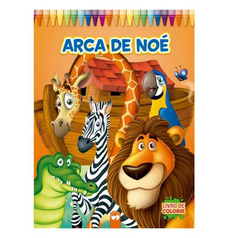 LIVRO INFANTIL COLORIR GIGANTE A ARCA NOE 10PG 27X36C VALE DAS LETRAS (UNIDADE) - imagem 2