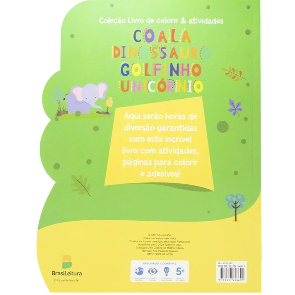 LIVRO INFANTIL COLORIR C/ATIV. COALA 21,5X28 42PG TODOLIVRO (UNIDADE) - imagem 5