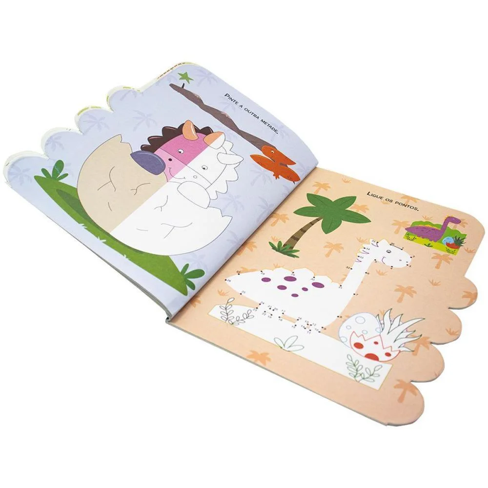 LIVRO INFANTIL COLORIR C/ATIV. DINOSSAURO 21,5X28 42P TODOLIVRO (UNIDADE) - imagem 4