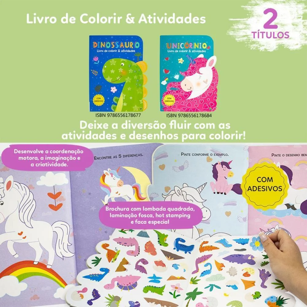 LIVRO INFANTIL COLORIR C/ATIV. DINOSSAURO 21,5X28 42P TODOLIVRO (UNIDADE) - imagem 5