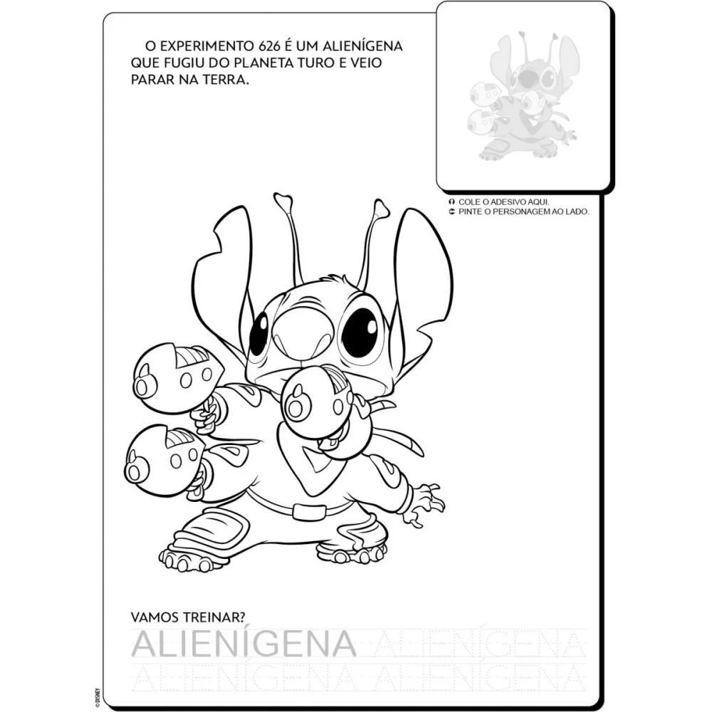 LIVRO INFANTIL COLORIR LILO E STITCH TAPETE DIVERTIDO BICHO ESPERTO (PCT.C/03) - imagem 3