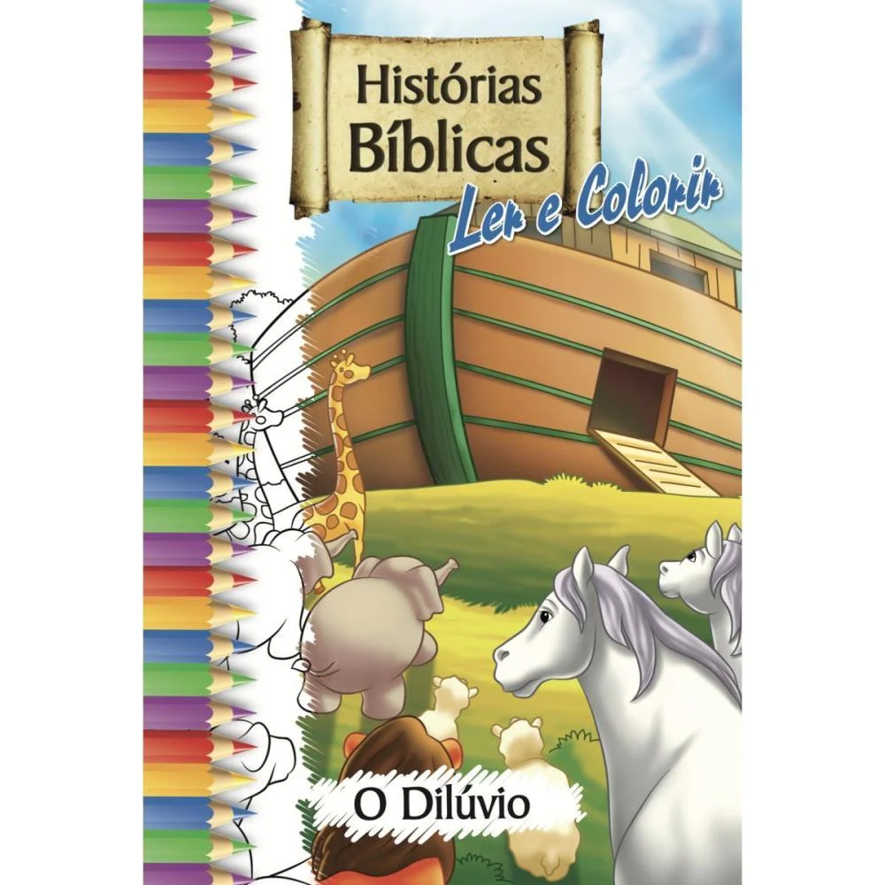 LIVRO INFANTIL COLORIR BIBLIA SOLAPA GRANDE C/10 LIVR BICHO ESPERTO (PCT.C/10) - imagem 10