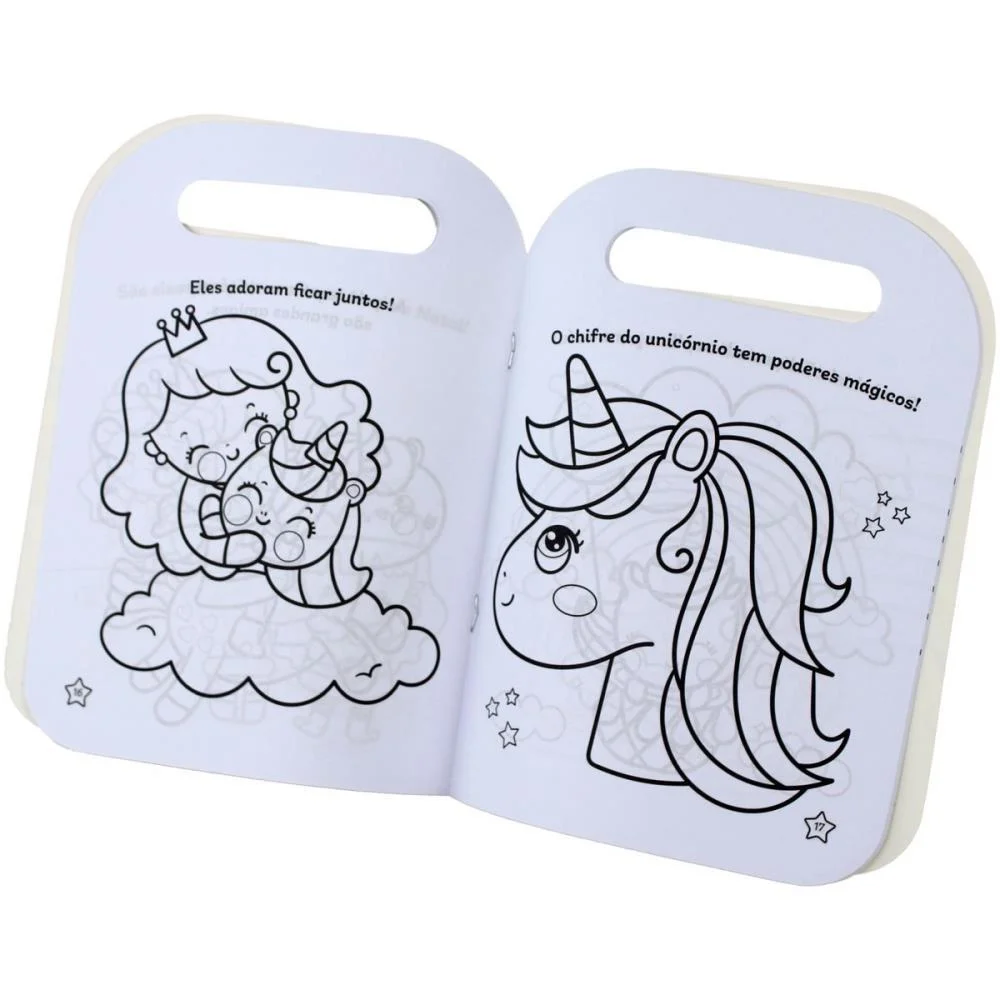 LIVRO INFANTIL COLORIR CARREGUE-ME UNICORNIO 32PGS MAGIC KIDS (UNIDADE) - imagem 5