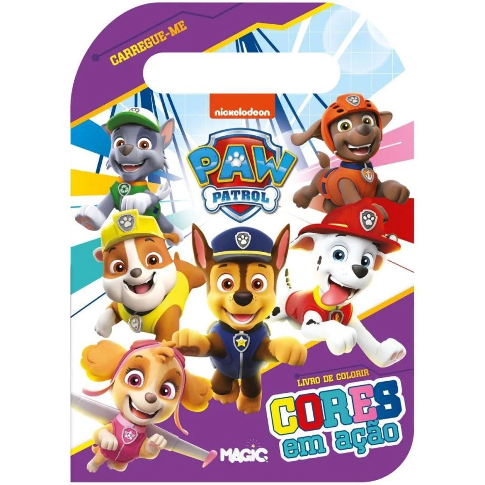 LIVRO INFANTIL COLORIR CARREGUE-ME PATRULHA CANINA 32 MAGIC KIDS (UNIDADE) - imagem 2