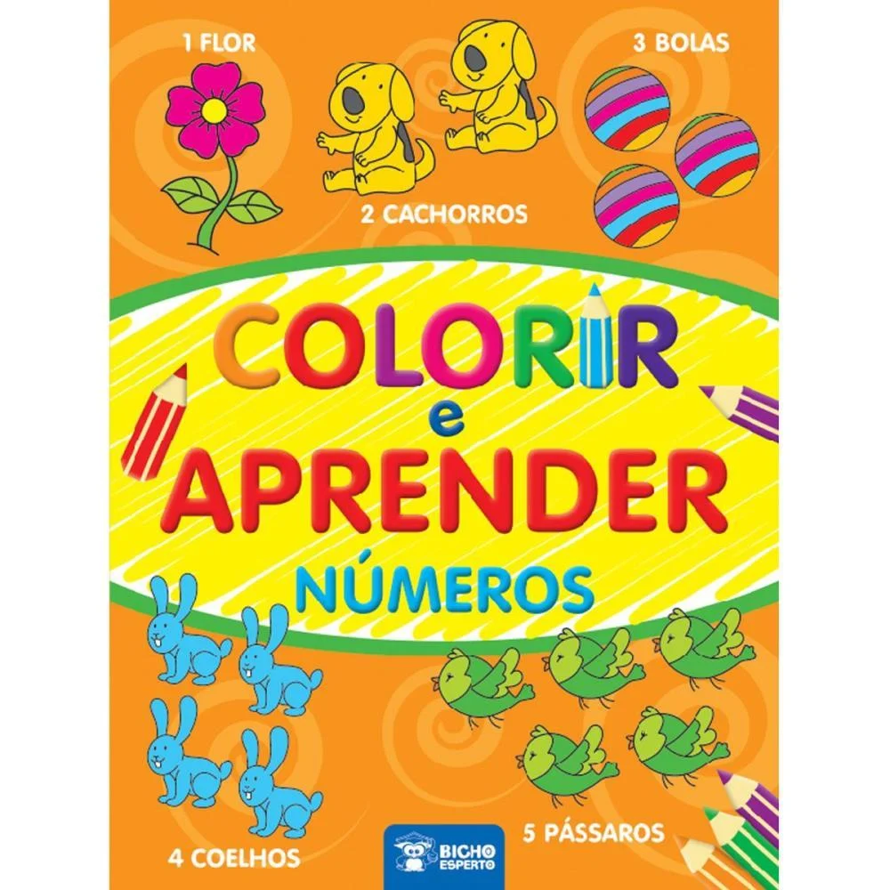 LIVRO INFANTIL COLORIR COLORIR E APRENDER 4 TITULOS BICHO ESPERTO (PCT.C/04) - imagem 4