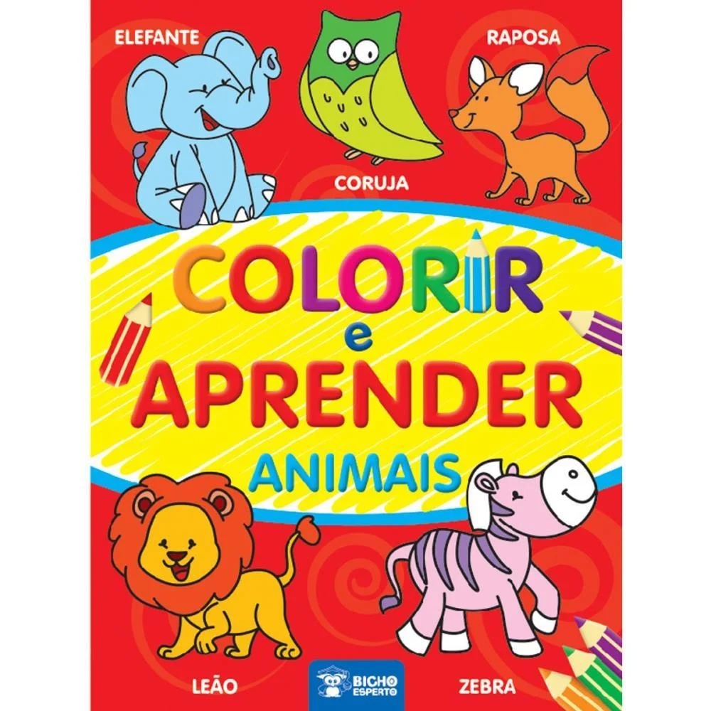 LIVRO INFANTIL COLORIR COLORIR E APRENDER 4 TITULOS BICHO ESPERTO (PCT.C/04) - imagem 5
