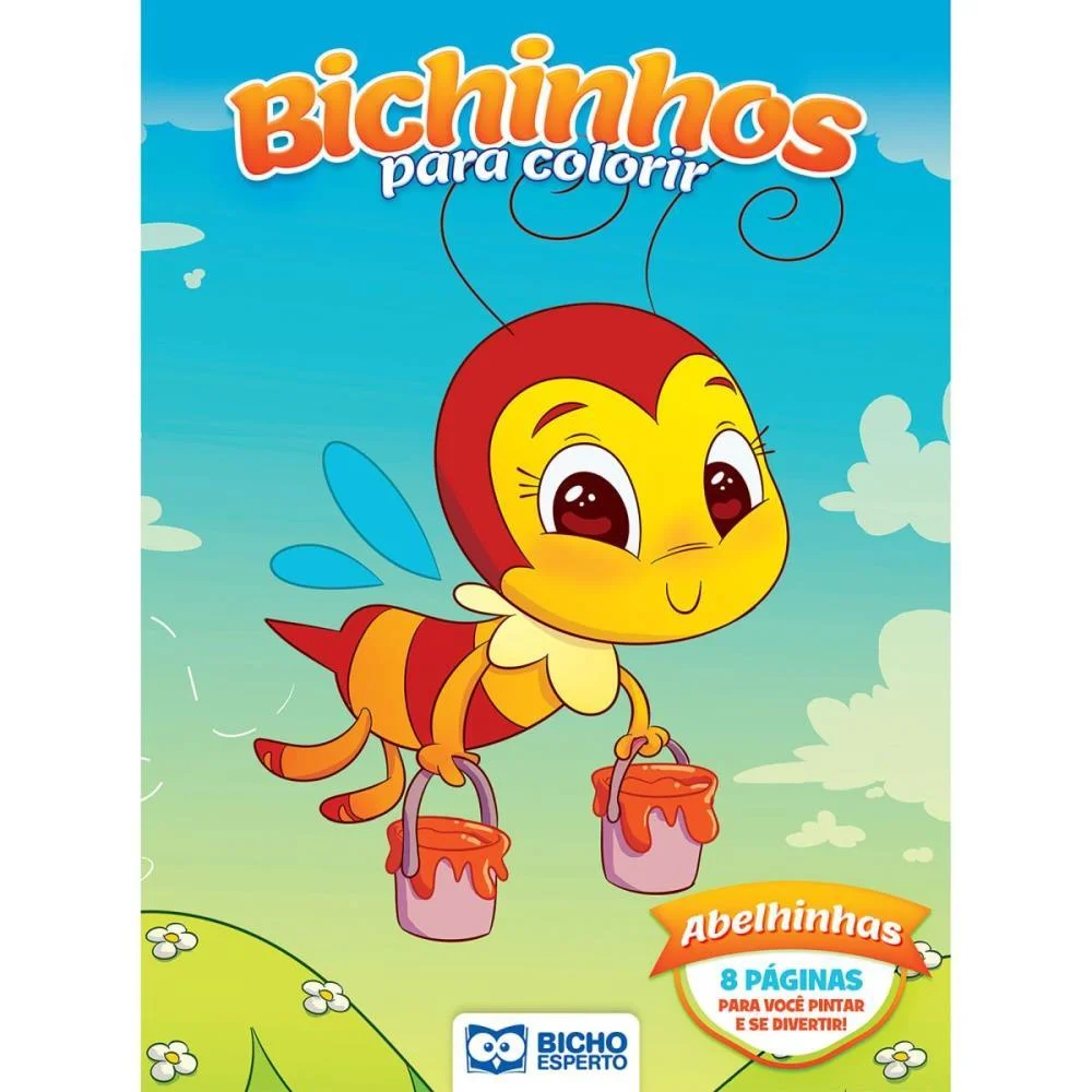 LIVRO INFANTIL COLORIR BICHOS MAGICOS 8PG 4 TITULOS BICHO ESPERTO (PCT.C/08) - imagem 3
