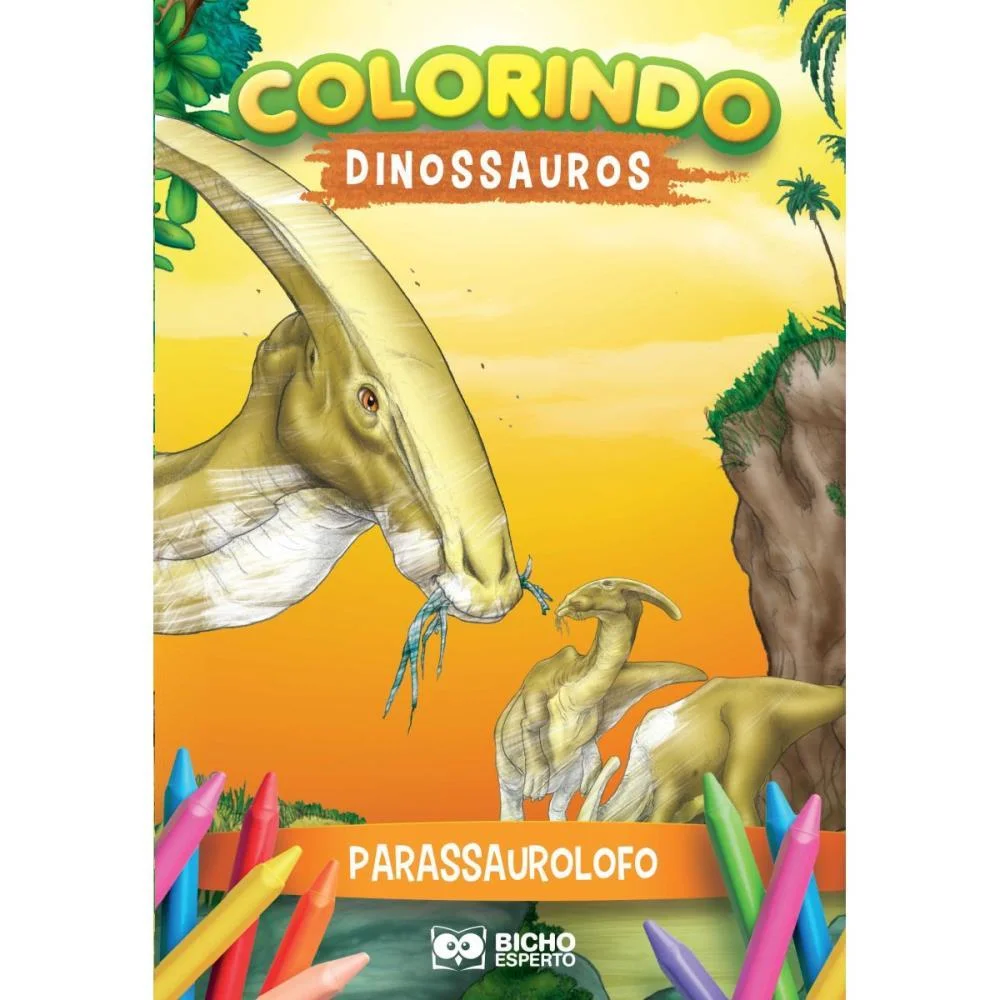 LIVRO INFANTIL COLORIR DINOSSAUROS P/COLORIR 10PGS BICHO ESPERTO (PCT.C/10) - imagem 9