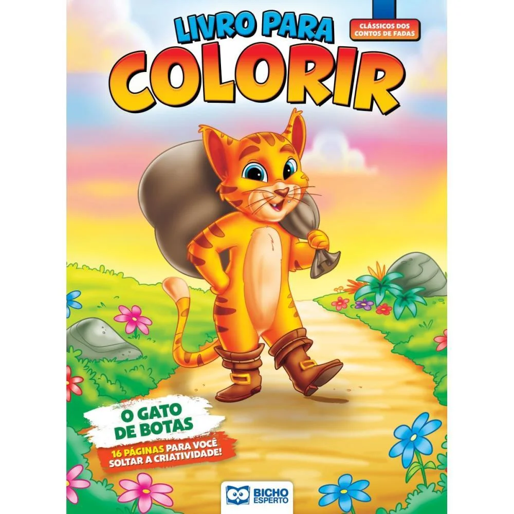 LIVRO INFANTIL COLORIR CLÁSSICOS P/COLORIR 16P 20X27C BICHO ESPERTO (PCT.C/10) - imagem 5