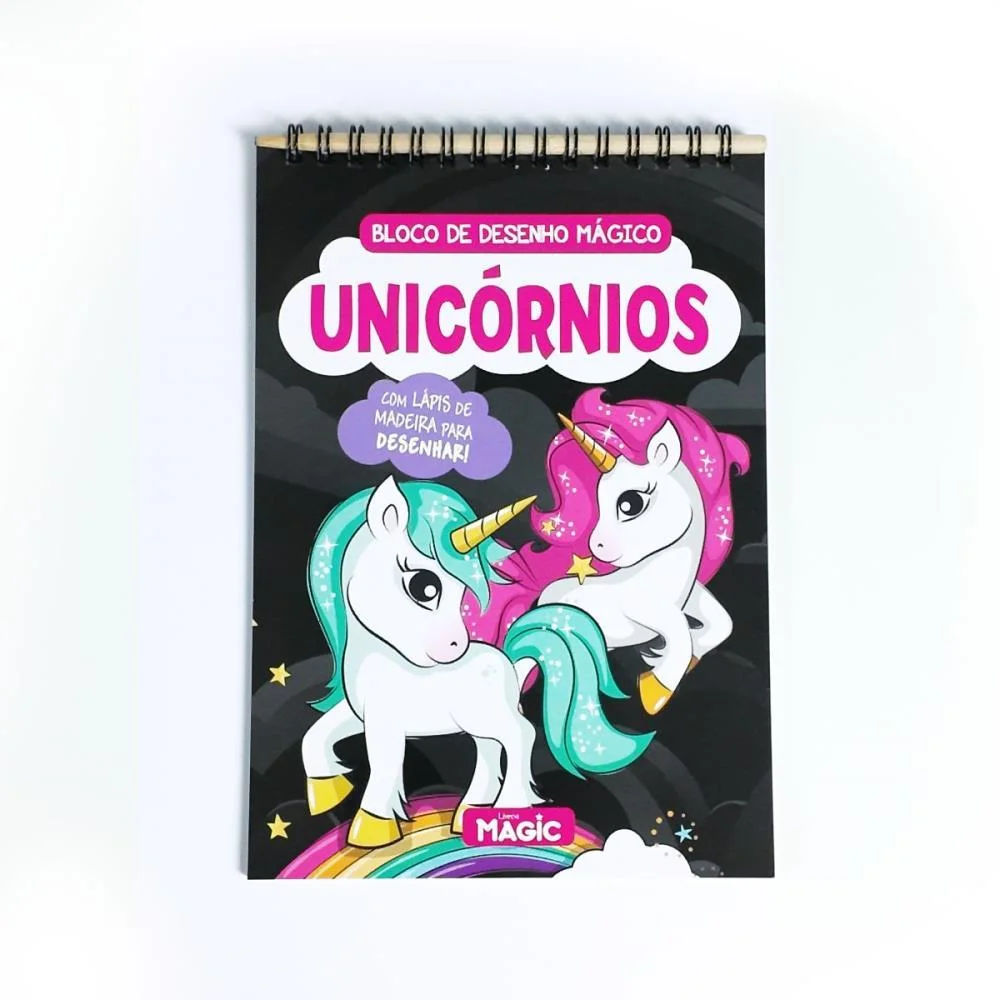 LIVRO INFANTIL COLORIR BLOCO MAGICO UNICORNIOS 8PGS MAGIC KIDS (UNIDADE) - imagem 5